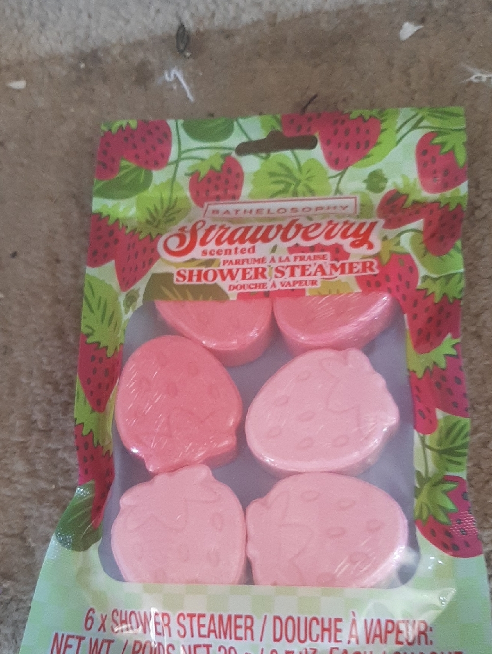 Strawberry Scented Pink Shower Steamers